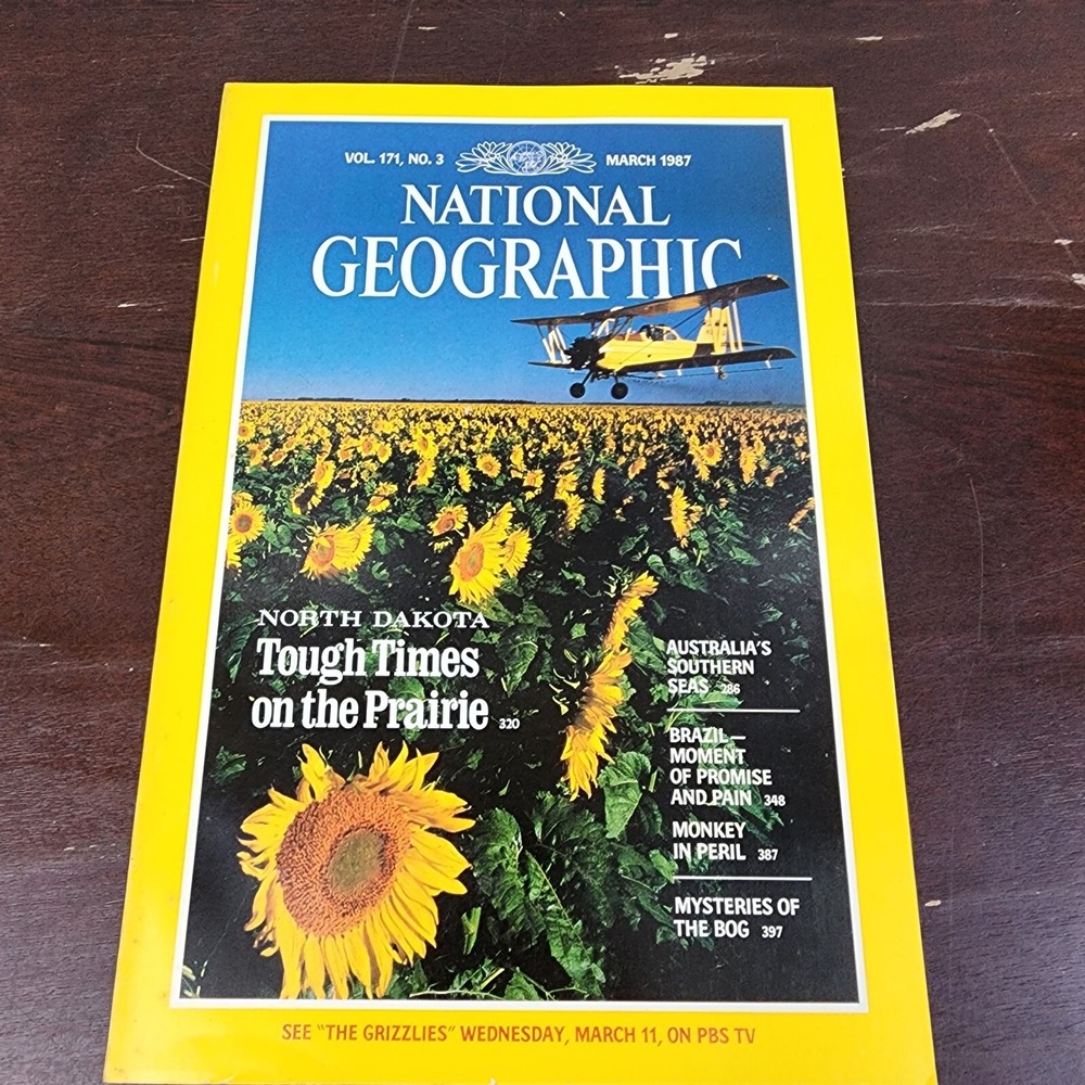 National Geographic Magazine March 1987 No Insert